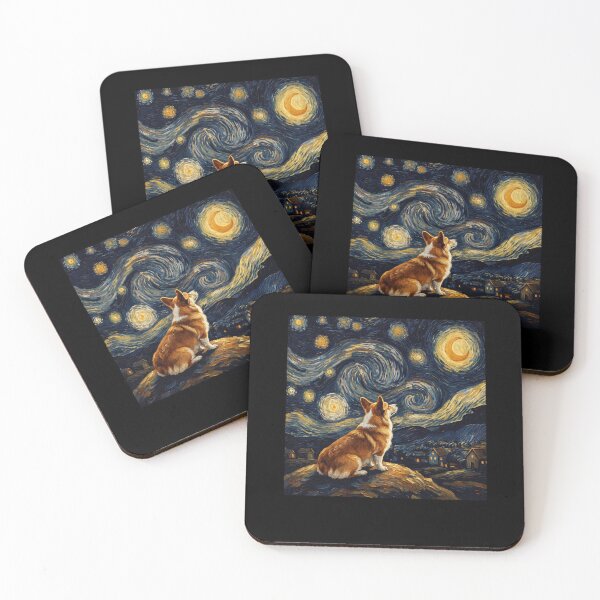 Item preview, Corgi galés de Pembroke, La noche estrellada, Van Gogh, amante de los perros designed and sold by TerryConnells.