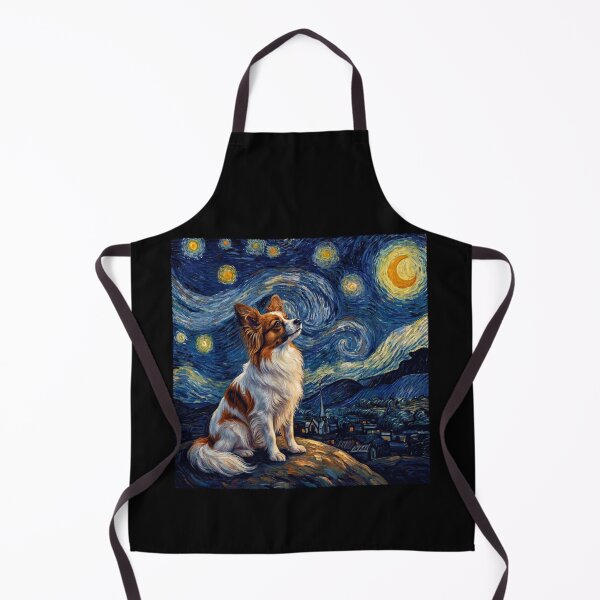 Item preview, Papillon Starry Night Van Gogh Art Dog Lover designed and sold by TerryConnells.