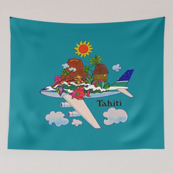 Item preview, Tahiti Vintage Travel Poster Art designed and sold by Corinne Alexa Jackson.