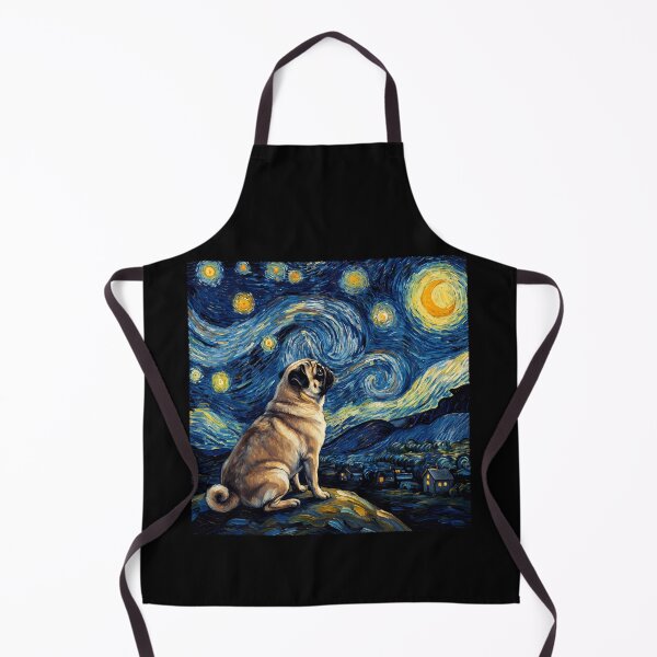 Item preview, Pug Starry Night Van Gogh Art Dog Lover designed and sold by TerryConnells.