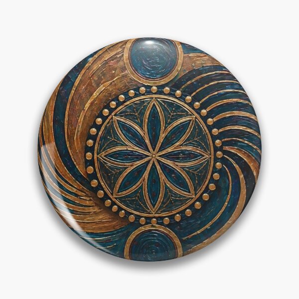 Item preview, Abstract energy symbolic art in gold and bronze designed and sold by bymandyart.