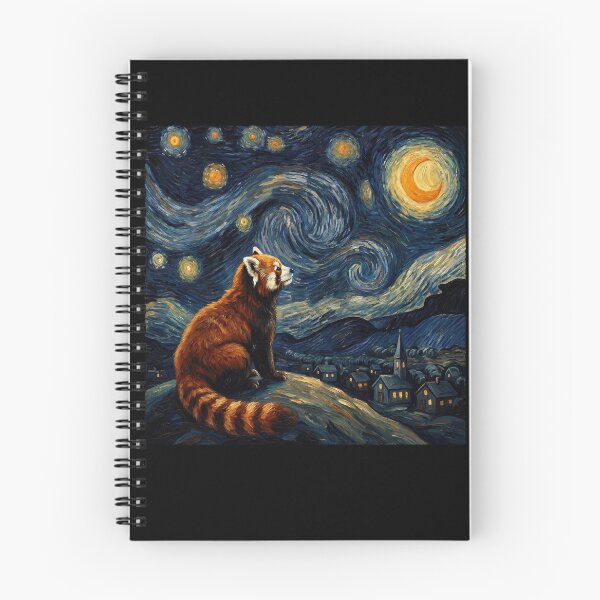 Item preview, Red Panda Starry Night Van Gogh Art Lover designed and sold by TerryConnells.