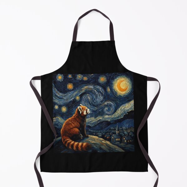 Item preview, Red Panda Starry Night Van Gogh Art Lover designed and sold by TerryConnells.