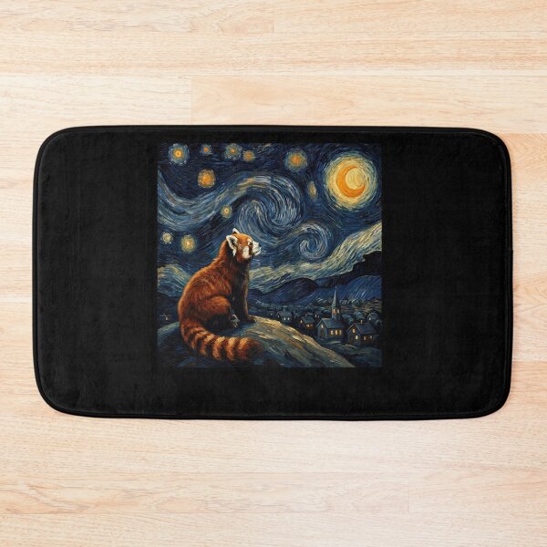 Item preview, Red Panda Starry Night Van Gogh Art Lover designed and sold by TerryConnells.