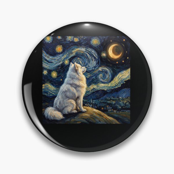 Item preview, Samoyed Starry Night Van Gogh Art Dog Lover designed and sold by TerryConnells.
