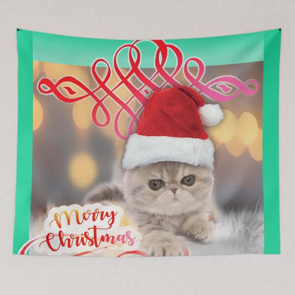 Item preview, Merry Christmas Little Cat (design by ACCI) designed and sold by VanyssaGraphics.