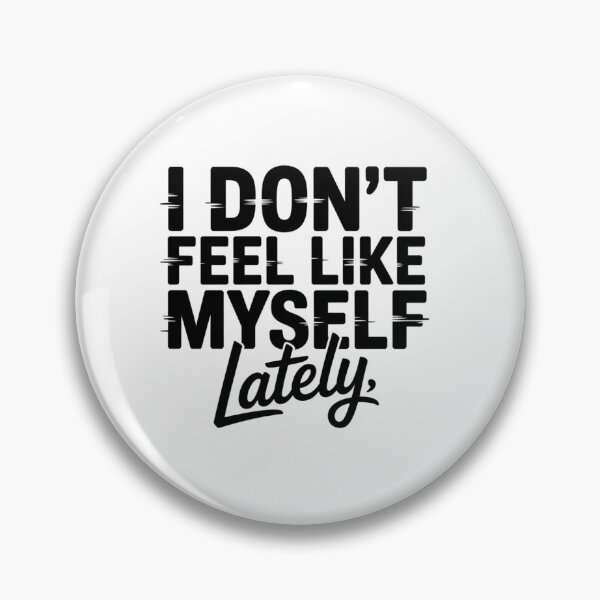 Item preview,  I Don’t Feel Like Myself Lately Sad Aesthetic Quote Sticker designed and sold by Elviqus Shop.