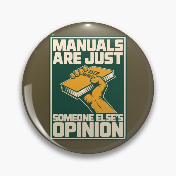 Item preview, Manuals Are Opinions designed and sold by SignumShop.