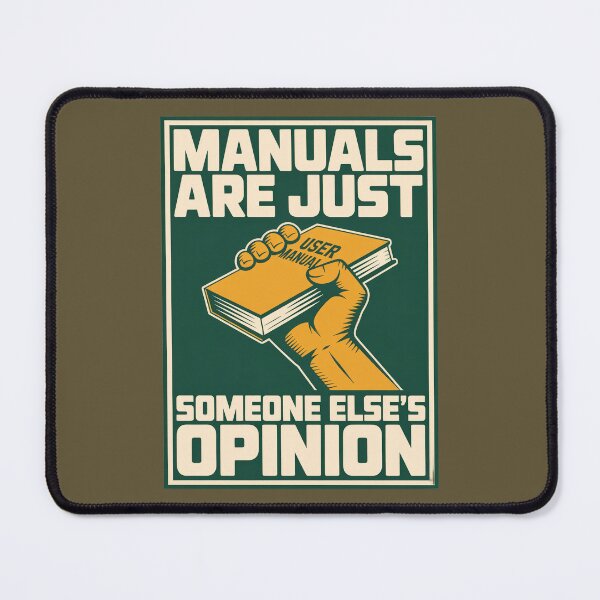Item preview, Manuals Are Opinions designed and sold by SignumShop.