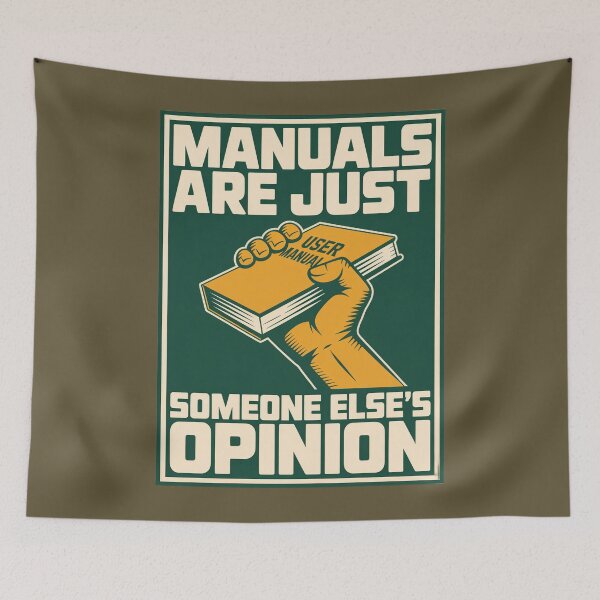 Item preview, Manuals Are Opinions designed and sold by SignumShop.