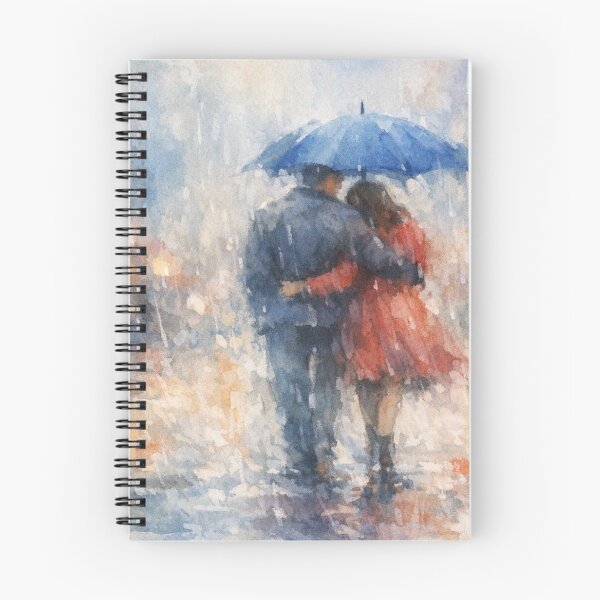 Item preview, Rainy togetherness in watercolor dreams designed and sold by Sigtrix.