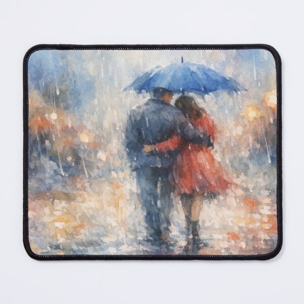 Item preview, Rainy togetherness in watercolor dreams designed and sold by Sigtrix.