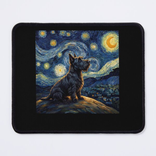 Item preview, Scottish Terrier Starry Night Van Gogh Art Dog Lover designed and sold by TerryConnells.