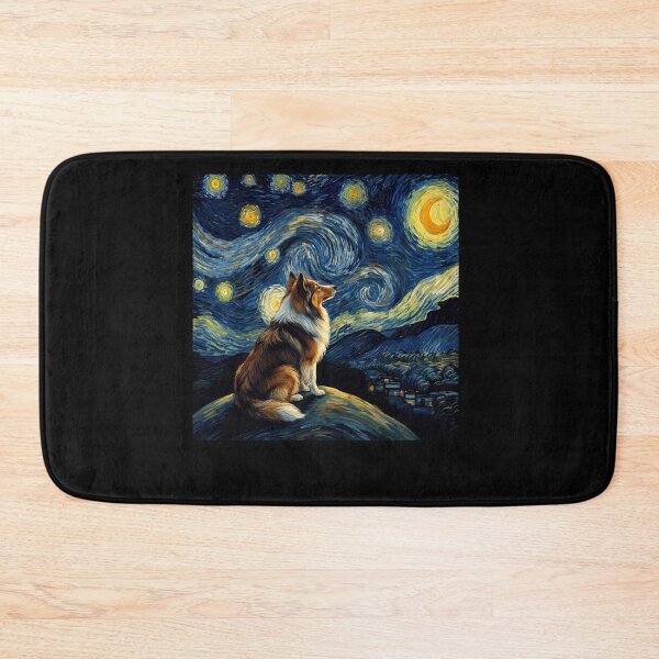 Item preview, Shetland Sheepdog Starry Night Van Gogh Art Dog Lover designed and sold by TerryConnells.