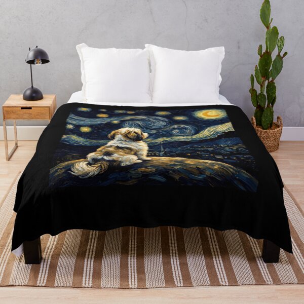 Item preview, Shih Tzu Starry Night Van Gogh Art Dog Lover designed and sold by TerryConnells.