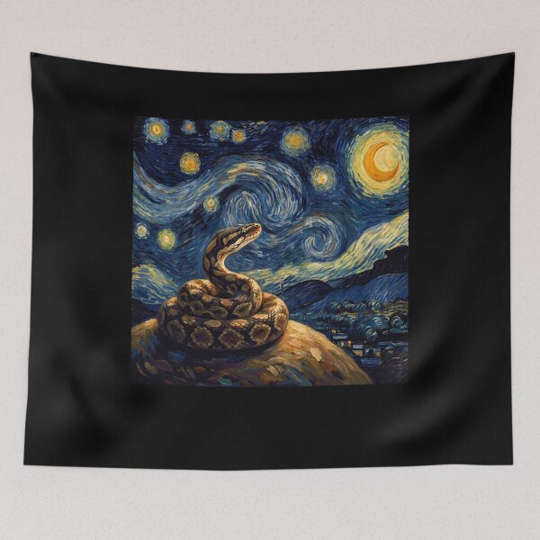 Item preview, Snake Starry Night Van Gogh Art Lover designed and sold by TerryConnells.