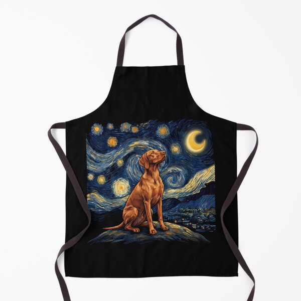 Item preview, Vizsla Starry Night Van Gogh Art Dog Lover designed and sold by TerryConnells.
