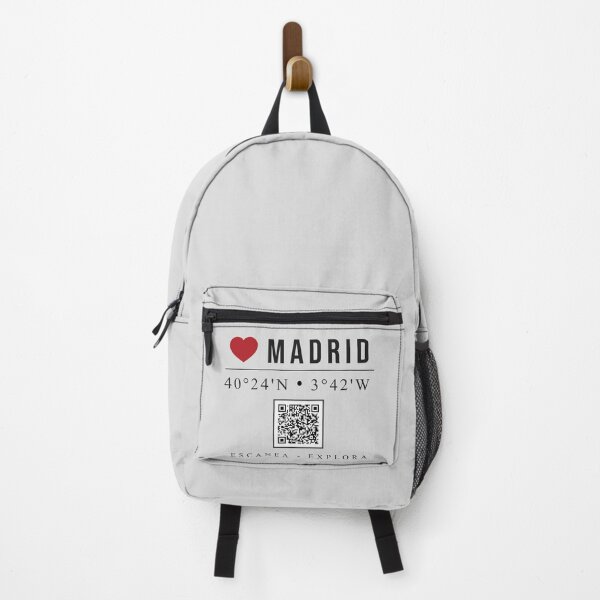 Item preview, Love Madrid GPS coordinates Puerta del Sol with QR code designed and sold by charlypicazo.
