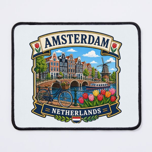 Item preview, Amsterdam, Netherlands - Canal Scenic designed and sold by Myra365Art.