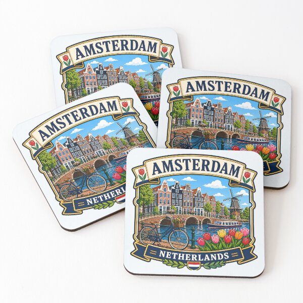Item preview,  Amsterdam, Netherlands - Canal Scenic designed and sold by Myra365Art.