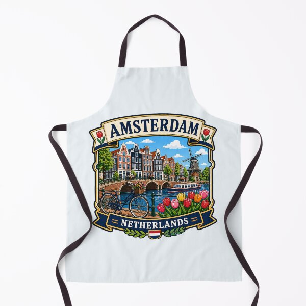 Aperçu de l'œuvre Amsterdam, Pays-Bas - Canal Scenic créée et vendue par Myra365Art.