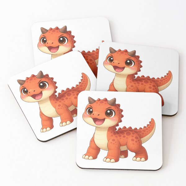 Item preview, Cute Carnotaurus Dinosaur for Baby Clothes – Minimalist Illustration designed and sold by Mac Sketches.