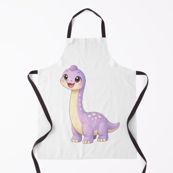 Item preview, Cute Brachiosaurus Dinosaur for Baby Clothes – Minimalist Illustration designed and sold by Mac Sketches.