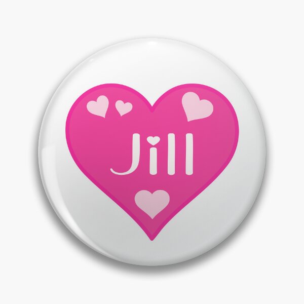 Artikelvorschau, Jill Name Pink Heart entworfen und verkauft von Jeallan Designs.