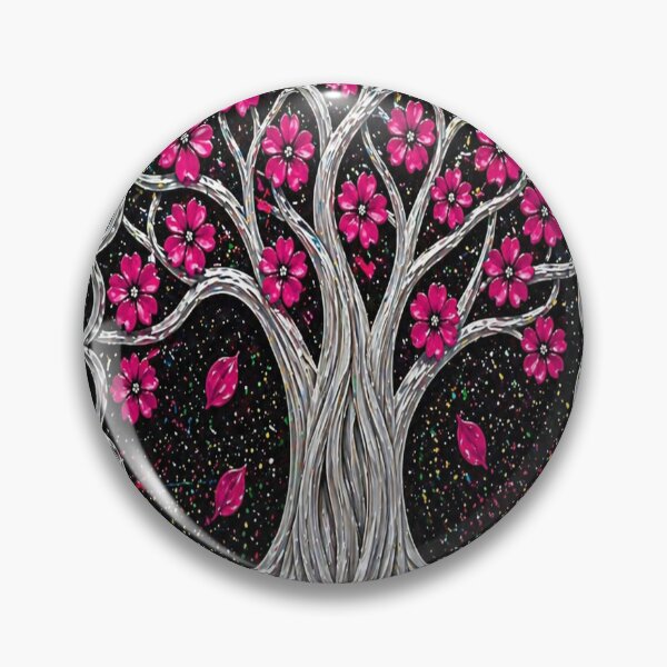 Item preview, Tree of Life Blossom – Spiritual symbolic art with pink blossoms designed and sold by bymandyart.