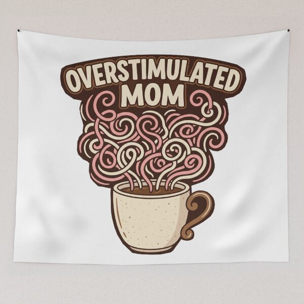 Item preview, Coffee Mom – Overstimulated Mom Survival Mode & Strong Mom Energy designed and sold by ArtsyExplorer.