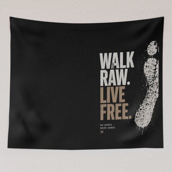 Item preview, Walk Raw Live Free – Minimalist Streetwear Statement | Urban lifestyle design designed and sold by Bernd Friese.