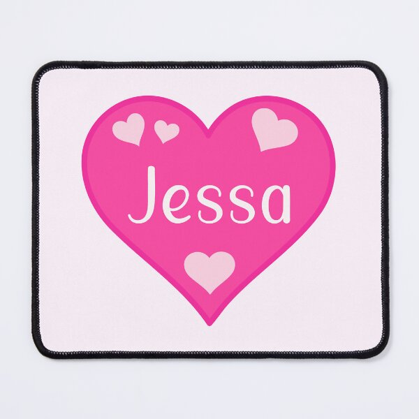 Item preview, Jessa Name Pink Heart  designed and sold by Jeallan Designs.