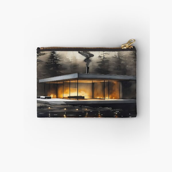 Item preview, Nature is Smoking - Modern Glass House on Fire designed and sold by Modern Nest Art.