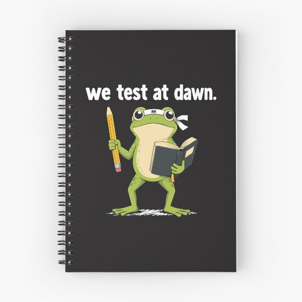 Item preview, We Test at Dawn Funny Teacher Frog Test Day Coordinator Exam Humor designed and sold by kiralynstration.
