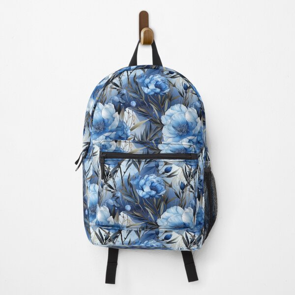 Item preview, Blue Peonies With Diamonds Floral Seamless Pattern designed and sold by Leylita Design.