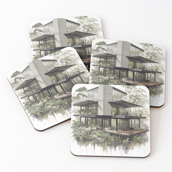 Item preview, Lost in Jungle - Modern Luxury Villa Art designed and sold by Modern Nest Art.