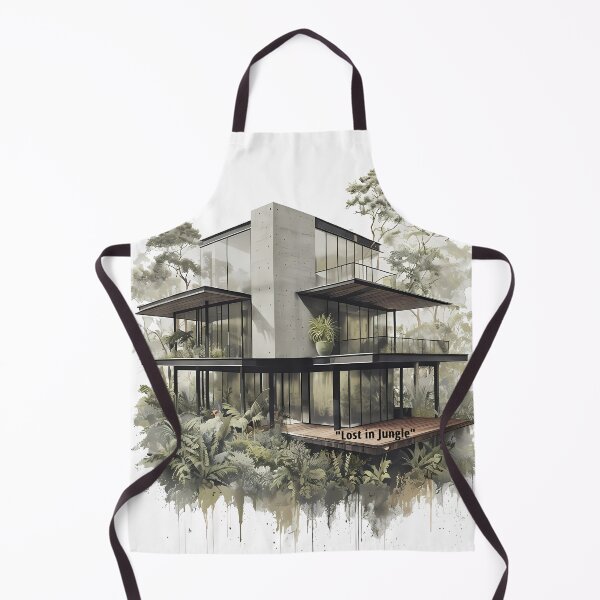 Item preview, Lost in Jungle - Modern Luxury Villa Art designed and sold by Modern Nest Art.
