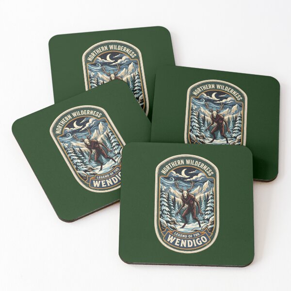 Item preview, Northern Wilderness – Legend of the Wendigo | National Park Badge Design designed and sold by ElNiro.
