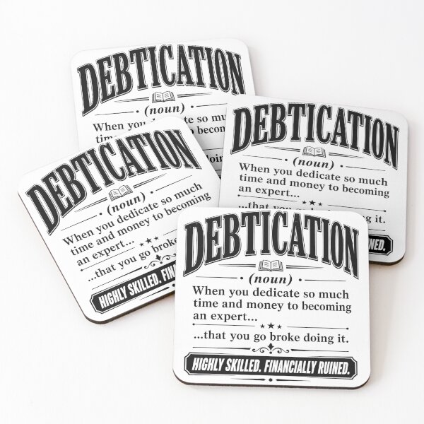 Item preview, Debtication designed and sold by MAF_Merch.