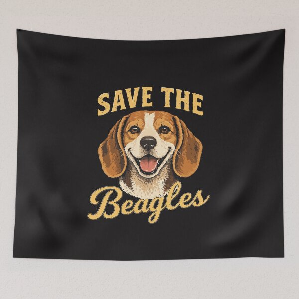 Item preview, Save the Beagles Cute Beagle Dog Lover Vintage Style Rescue Awareness designed and sold by kiralynstration.