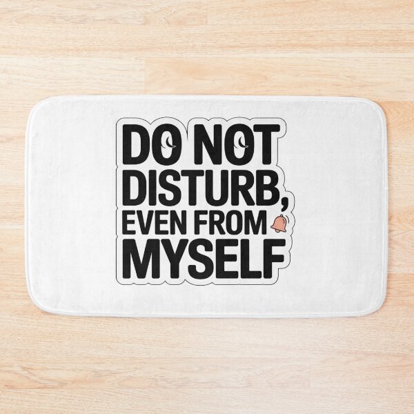 Item preview, Do Not Disturb Even From Myself – Funny Introvert Quote Sticker designed and sold by Elviqus Shop.