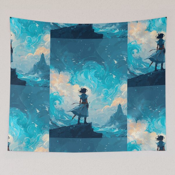 Item preview, Warden of the Azure Cliffs - Ocean Magic designed and sold by bapupa.