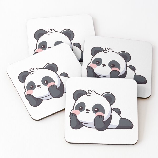 Item preview, Adorable Chibi Panda Lying Down designed and sold by febesl.