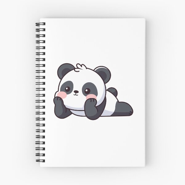 Item preview, Adorable Chibi Panda Lying Down designed and sold by febesl.
