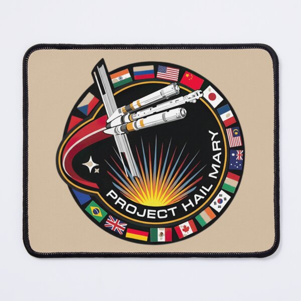 Item preview, Project Hail Mary Space Mission Rocket Launch Patch Style Classic T-Shirt designed and sold by Qwertycraftd.
