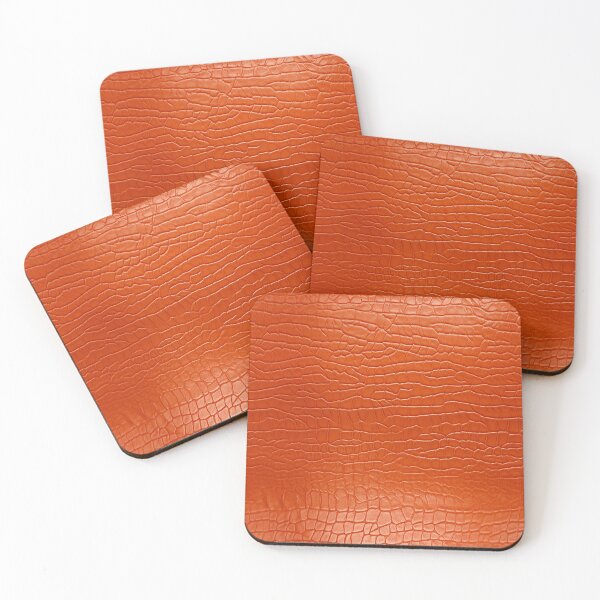 Item preview, Flat Croc Scale Orange Leather Photo Texture designed and sold by DigitaICraft.