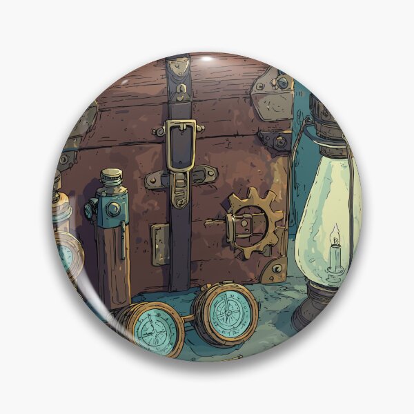 Item preview, Treasure Chest and Navigational Tools - Steampunk Acessories designed and sold by bapupa.