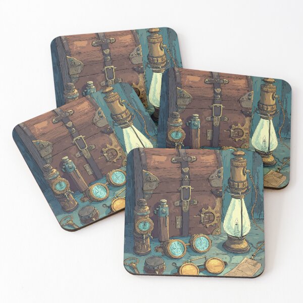 Item preview, Treasure Chest and Navigational Tools - Steampunk Acessories designed and sold by bapupa.