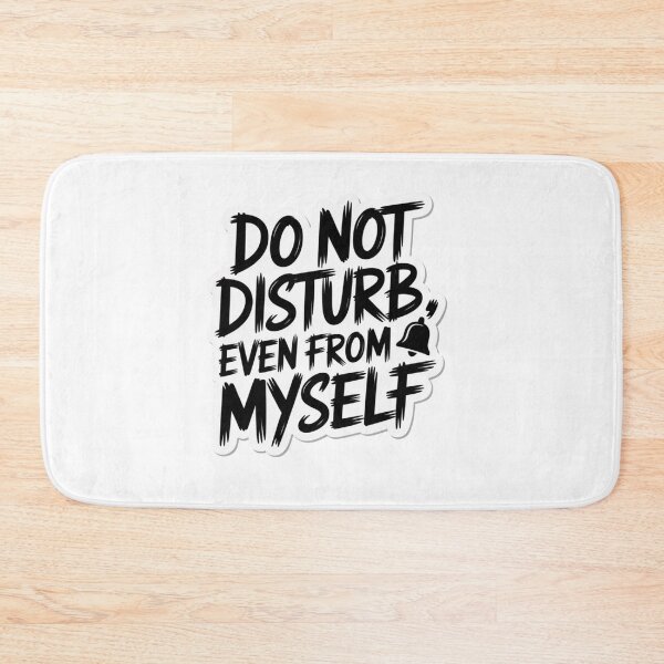 Item preview, Do Not Disturb Even From Myself – Funny Introvert Quote Sticker designed and sold by Elviqus Shop.
