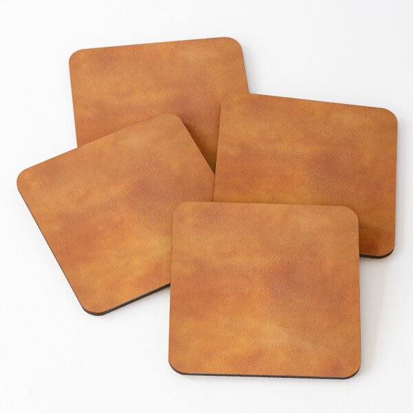 Item preview, Amber Smooth Suede Orange Leather Photo Texture designed and sold by DigitaICraft.